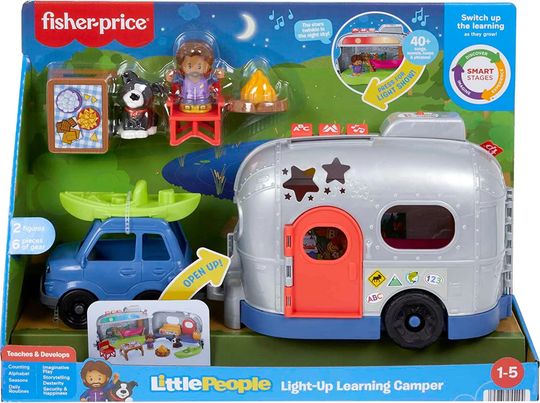 Fisher-Price Camper Auto ja Asuntovaunu Valolla ja Äänillä