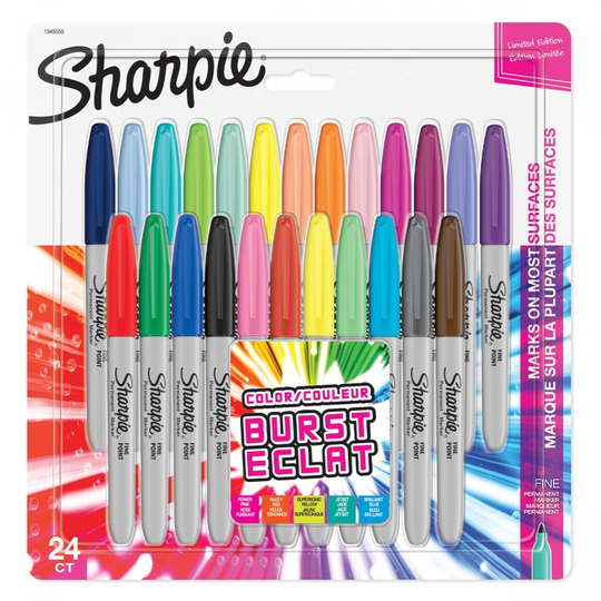 Sharpie Colour Burst Fine Marker 24-setti