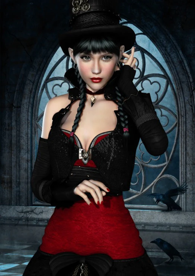 Grafika 1000 Palan Palapeli Gothic Woman